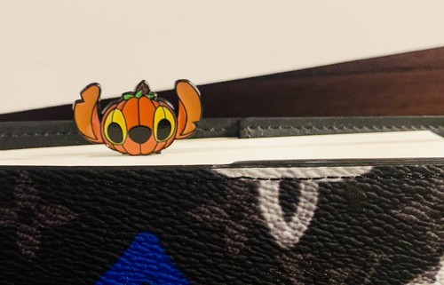 Disney Stitch Halloween Bookmark Paperclip Pumpkin Page Marker Kawaii Spooky Fun - Picture 3 of 4