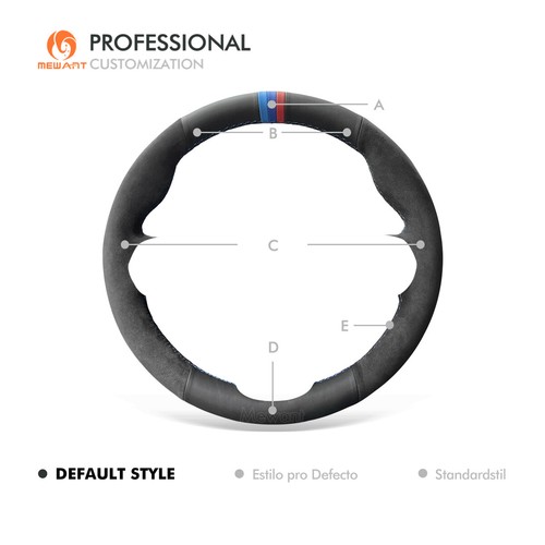 MEWANT Echtes Leder Alcantara Lenkradbezug für BMW G20 G21 F40 F44 G22 G26 G30 - Bild 11 von 12