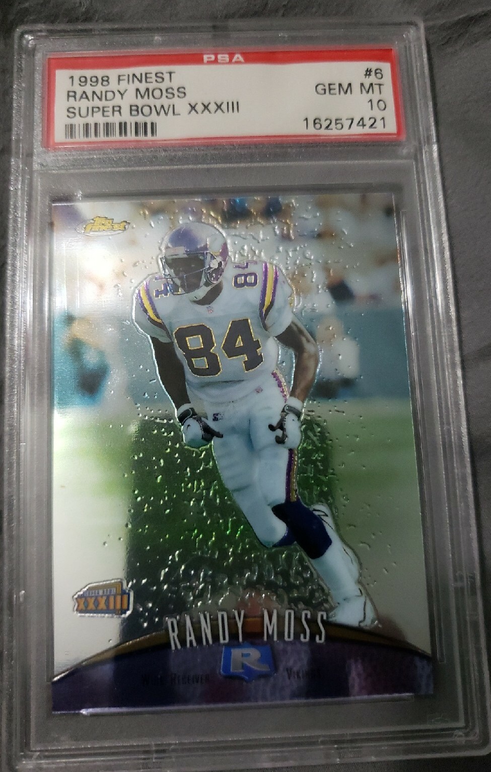 Randy Moss Finest Super Bowl Promos #6 Base