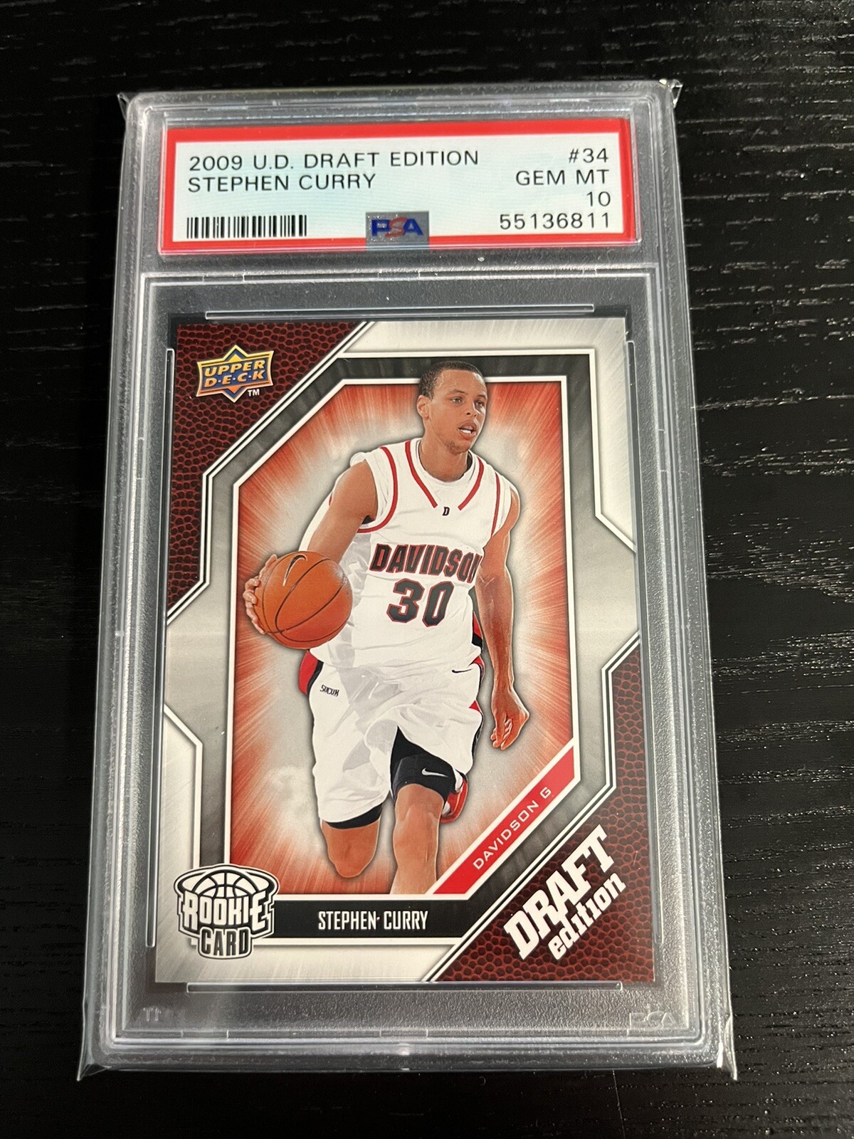 2009 Upper Deck Draft Edition STEPHEN CURRY #34 Rookie PSA 10 GEM MINT