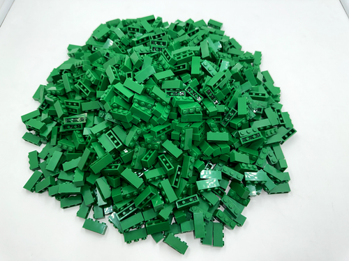 LEGO Pack of 100x New Green Brick 1 x 3 BULK BRICKS - Picture 5 of 6