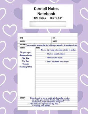 Cornell Notizen Notizbuch: Notizbuchsystem, für Studenten, Schriftsteller, Meetings, Lec