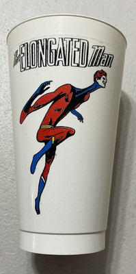 Vintage 1973 7-Eleven DC Comics Elongated Man Slurpee Cup Ralph Dibny
