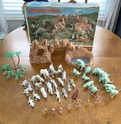 Vintage 1971 Marx Prehistoric Play Set #3398 ~ 43 Pieces ~ (+ Extras) FREE SHIP