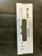 Computer Soundbar Single USB Speakers For Desktop Monitor Black EL-020 Plug Play