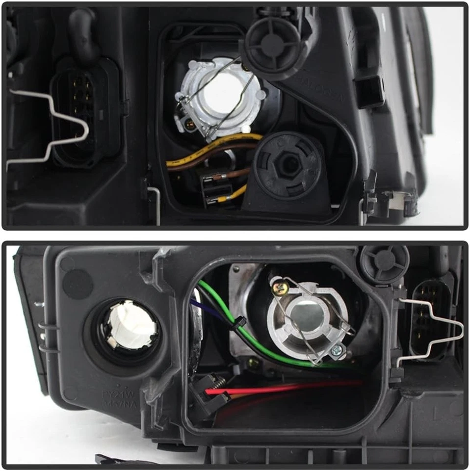 For [Halogen Model] 2002-2005 Audi A4 S4 B6 Quattro Black Projector Headlights - Image 4 of 4