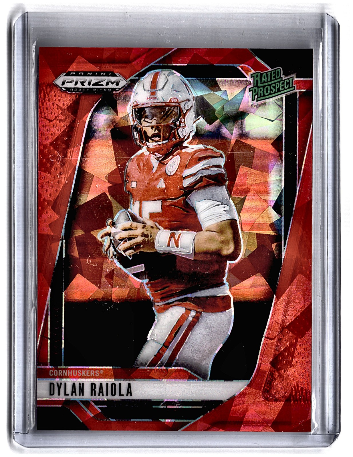 2025 Panini Prizm Draft Picks #158 Dylan Raiola Prizms Red Ice