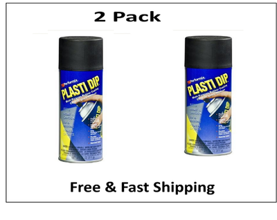 #ad Plasti Dip Rubberized Matte Black Spray 11oz Pack of 2 $13.49