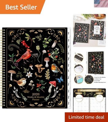 2026 Planner -  9'' x 11'' Organizing Tool with Monthly Tabs & Back Pocket