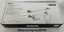 Kohler Terzet Three-Piece Bathroom Accessory Set - Matte Black R33796-BL