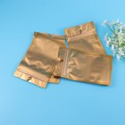  300 stücke wiederveralable matte aluminiumfolie tasche tasche flache