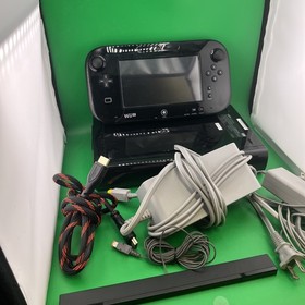 Nintendo Wii U (WUP-101(02) Black 32GB Console & Gamepad w/Cords Tested (T05)