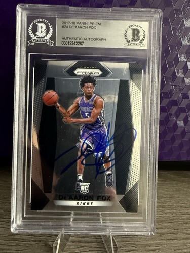 2017-2018 De’Aaron Fox Rookie Auto Spurs