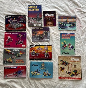 K'NEX Huge Lot: 1679+KNEX pcs, Gray Tub, 11 Boxes w/ Instructions, 5 Motors Work