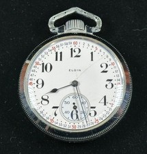 1925 Elgin 291 Model 7 16s 7 Jewel Base Metal Case Pocket Watch Working 27623665