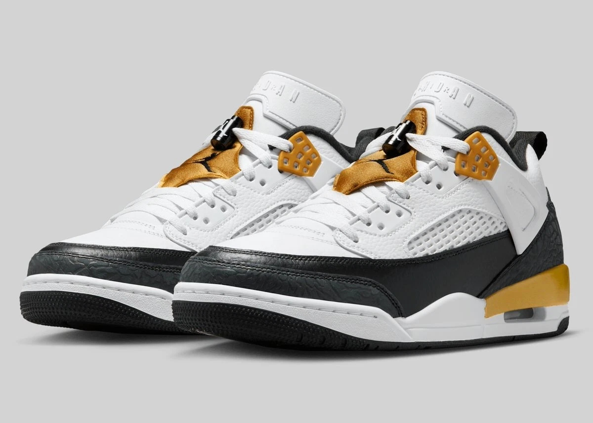 Jordan Spizike Low White Black Metallic Gold | eBay