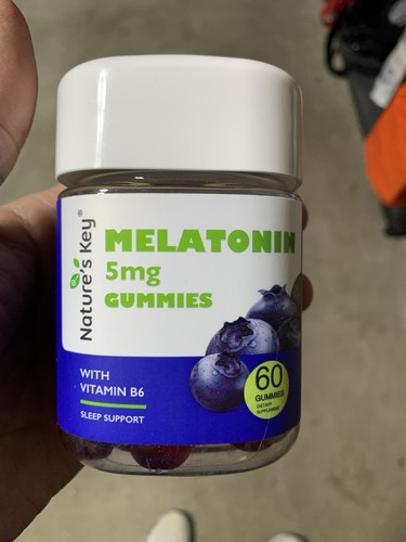 Nature's Key Melatonin Gummies for Kids & Adults, 5mg Dose Gummy with Vitamin B6