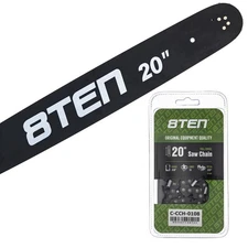 8TEN 20" Chainsaw Guide Bar & Chain .058 13/40 78DL for Husqvarna 460 5018407-78