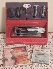 60's Universal GE Electric Deluxe Chrome Portable Hand Mixer Model # UM3 NICE