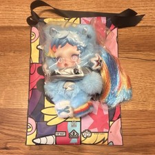    POP MART Skullpanda My Little Pony Plush Doll Pendant RAINBOW DASH