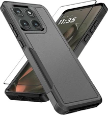 for Motorola Moto Edge 2025 Case with Tempered Glass Screen Protector Heavy Duty