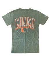 Russell T-Shirt University of Miami Tee Pullover Short Sleeve Size Small