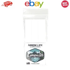 Unisex 6" Arrow Wraps - 12 Pack with  Adhesive for Superior Vane Support
