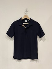Burberry Monogram Motif Cotton Pique Polo Caol Blue Size: M