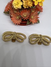 BEAUTIFUL SIGNED BLUETTE Shoe Clip GOLD TONE MADE IN FRANCE 7828