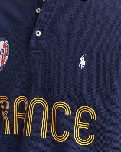 Polo Ralph Lauren Mens Classic-Fit France Polo Shirt X-Large Refined Navy - NWT - Picture 5 of 5