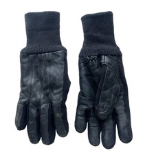 VINTAGE THINSULATE BLACK LEATHER DRIVING GLOVES MEN'S SIZE M/L MEDIUM LARGE