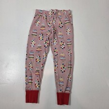 Mini boden girl's pajama pink pants 5y christmas tree