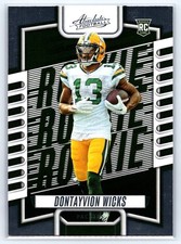 2023 Panini Absolute Retail #199 Dontayvion Wicks RC - Green Bay Packers