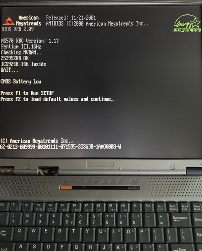 RARE Vintage Gericom N0340S8 Laptop with Intel Pentium III Processor - Picture 8 of 8