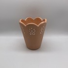 Small Terracotta Floral Design Flower Pot