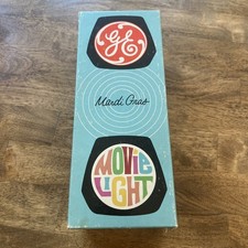 VINTAGE General Electric MOVIE LIGHT MARDI GRAS MODEL MG-1 - MINT / NEW IN BOX