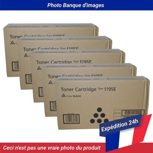 Ricoh Type 1195E Toner Cartridge Black Pack Of 5