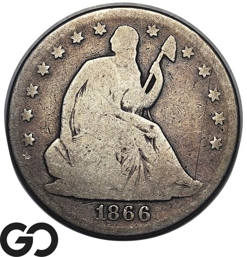 1866 Seated Liberty Half Dollar, Better Date
