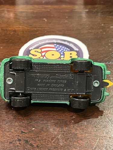 Lesney Matchbox 1978 Porsche Turbo No 3 Green Diecast USED EX Condition England - Picture 11 of 12