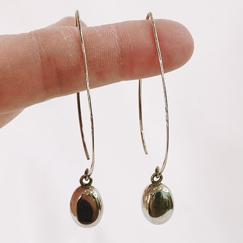 Retired Silpada Sterling Silver W2032 Threader "Just Dropping In" Long Earrings - Picture 6 of 10