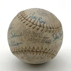 Vintage AAGPBL Multi-Signed Softball Official Day and Night Women's Baseball