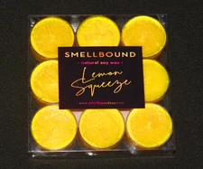 LEMON SQUEEZE* Lemon Citrus Champagne * Soy Wax Tealight Candles * (9) Tea Light