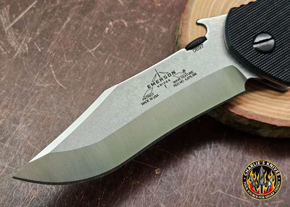 Cuchillos Emerson Patriot G10 escalas curvas hoja SF onda nuevos en caja Foto 3 de 4