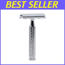 3-Piece Double Edge Safety Razor - Durable, Gentle Shaving Solution for Men