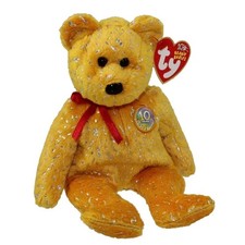 Ty Beanie Babies Decade the Yellow Bear - New with Tags