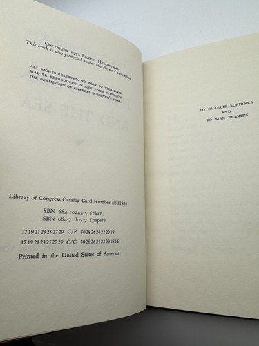 THE OLD MAN AND THE SEA by Ernest Hemingway 1952 EDITION Hardcover w/Dust Jacket - Imagen 3 de 5