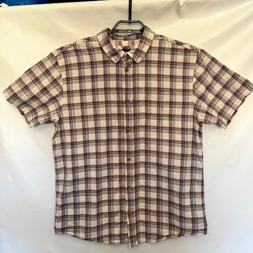 Prana Plaid Button Mens Shirt Sz XL Outdoor Normcore Hiking Organic Cotton Gorp - Picture 12 of 12