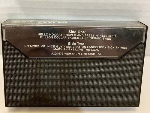 Alice Cooper - Billion Dollar Babies Cassette Tape 1973 WB #M5 2685-Tested-EX! - Picture 3 of 5