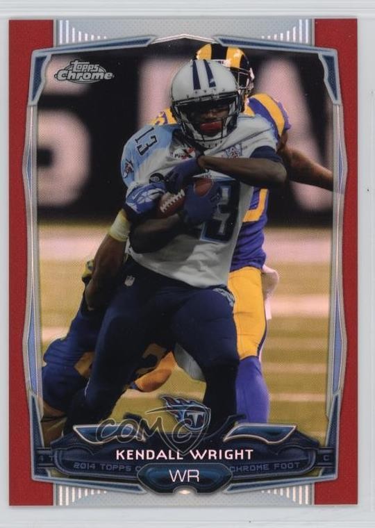 2014 Topps Chrome Red Refractor 4/25 Kendall Wright #19 yj7