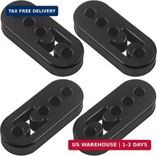 Rubber Exhaust Hanger 4 Pack, 4 Holes Adjustable Muffler Hanger, Universal Muffl